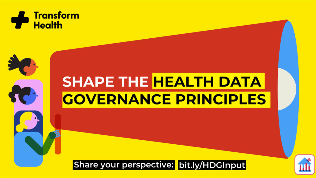 Public Consultation: Input On The Health Data Governance Principles!